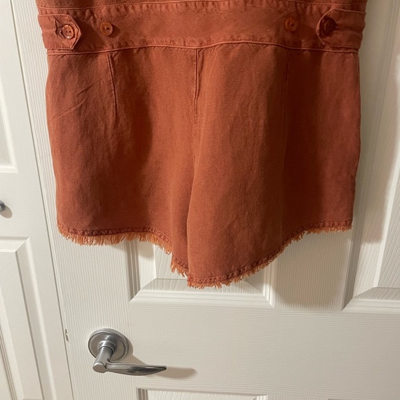 YOUNG FABULOUS & BROKE YFB LINEN BLEND FELIX PAPRIKA ROMPER - XS - Picture 9 of 9